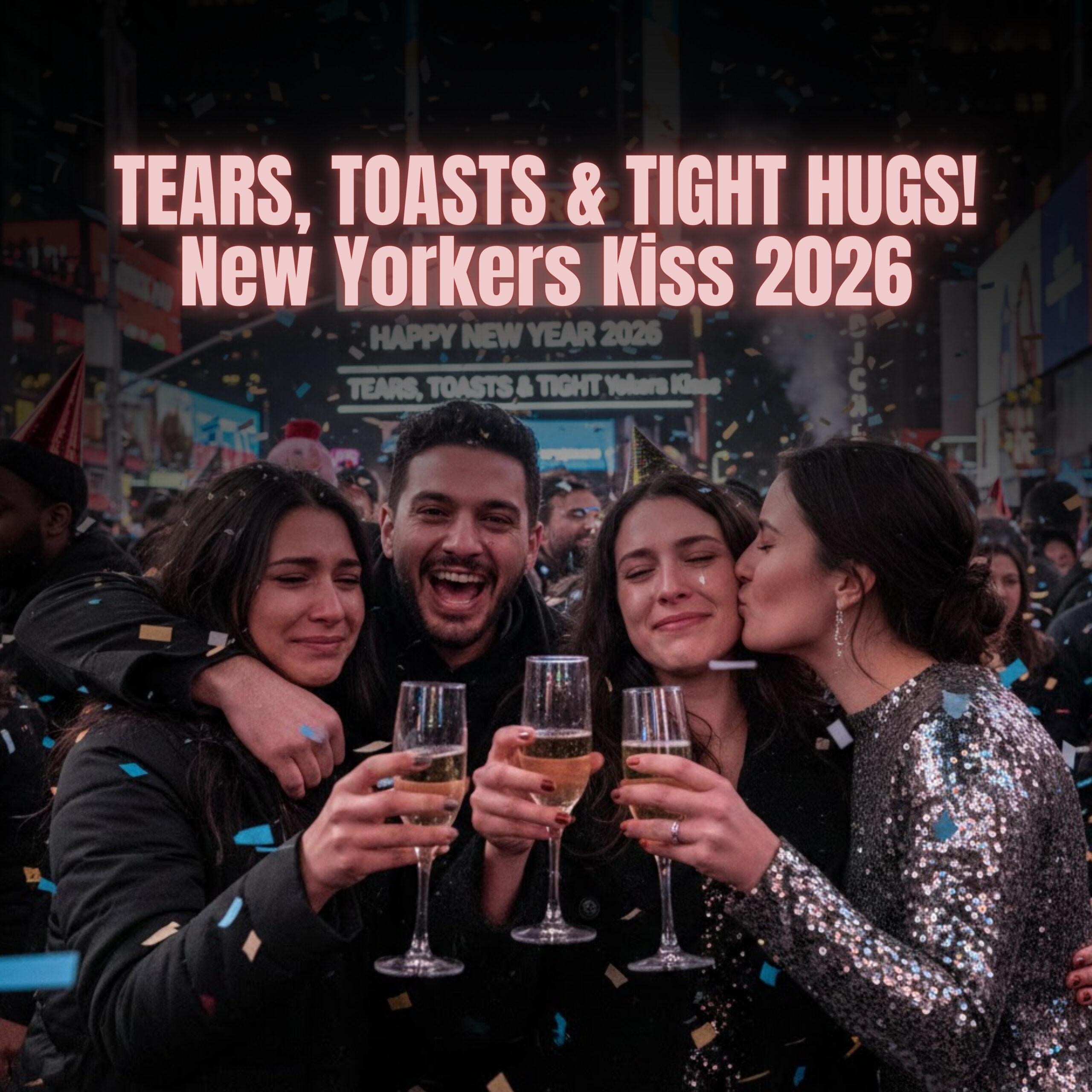 TEARS, TOASTS & TIGHT HUGS! New Yorkers Kiss 2026 Hello