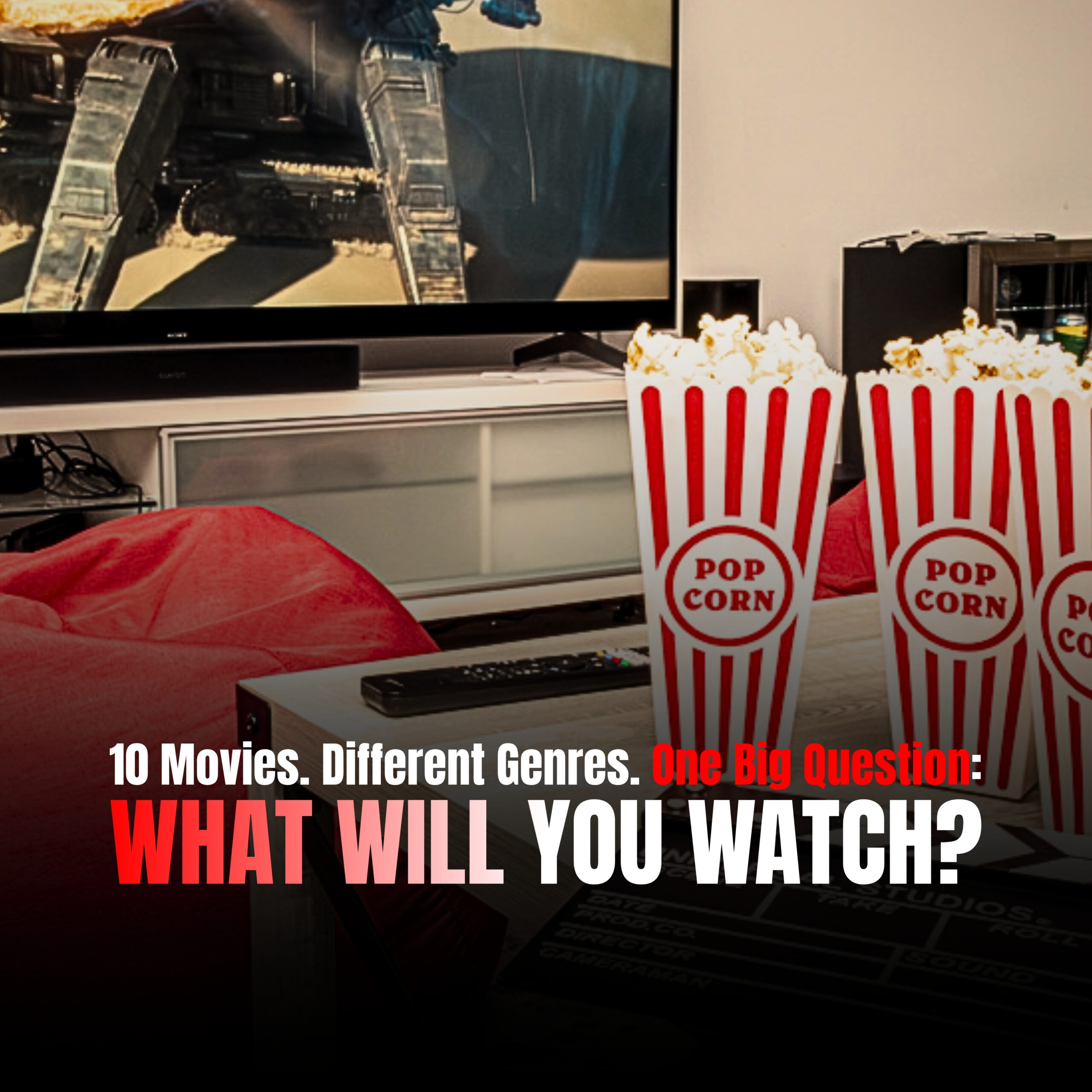 10 Movies. Different Genres. One Big Question: What Will You Watch?